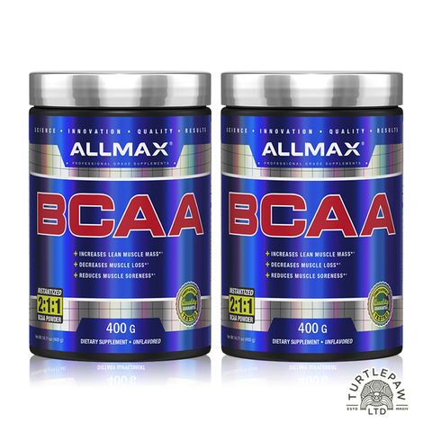 ALLMAX 奧美仕BCAA支鏈胺基酸粉末2瓶組 (400公克*2瓶)