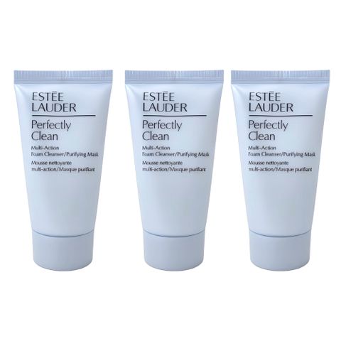 ESTEE LAUDER 雅詩蘭黛細緻煥采雙效淨化潔面乳30ml *3入 超值特惠組合