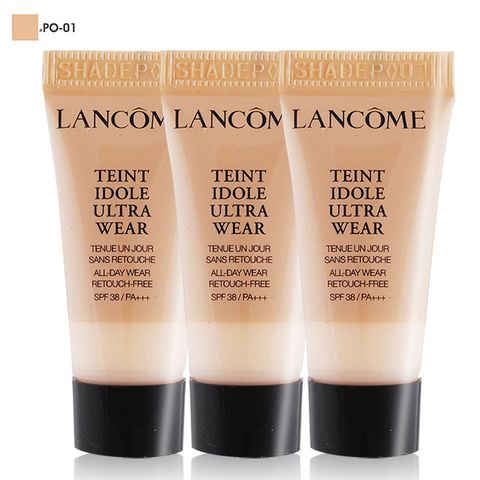 Lancome 蘭蔻 零粉感超持久粉底 SPF38/PA+++5mlX3#PO-01