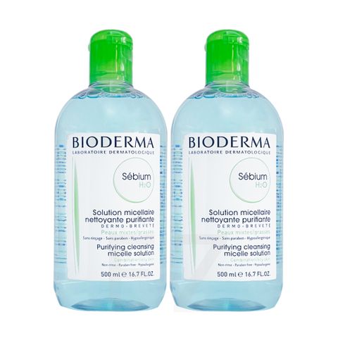 Bioderma Sebium 淨妍 高效潔膚液1+1超值組 500ml (油肌)