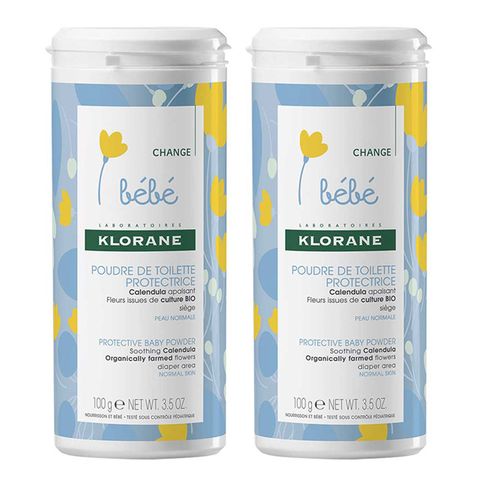 KLORANE bebe 蔻蘿蘭寶寶 金盞花細緻爽身粉100g(二入組)