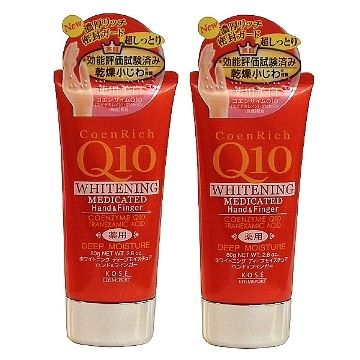 KOSE 高絲 日本 Q10活齡深層潤澤護手霜80g-二入組