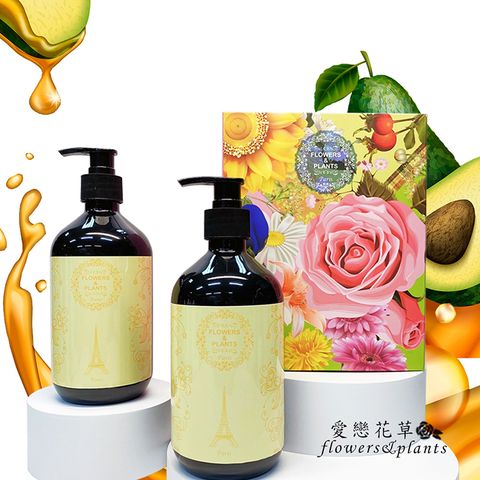 Flowers&Plants 愛戀花草 強韌髮質控油清爽-香橙花精油潤絲精 1000MLx3