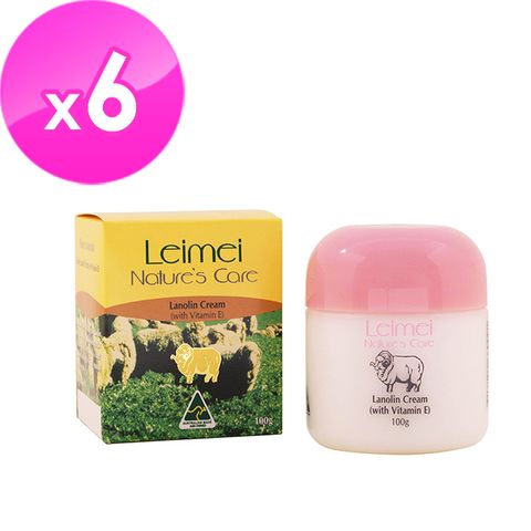 【澳洲Nature’s Care】Leimei 經典綿羊霜含維他命E ( 6入組, 100g/罐)