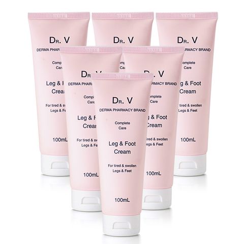 【澳洲Dr. V】專業級配方-護腿與腳乳霜( 6入組  100ml/支)