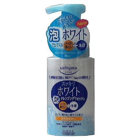 KOSE 高絲 日本 softymo嫩白卸妝洗顏慕絲200ml