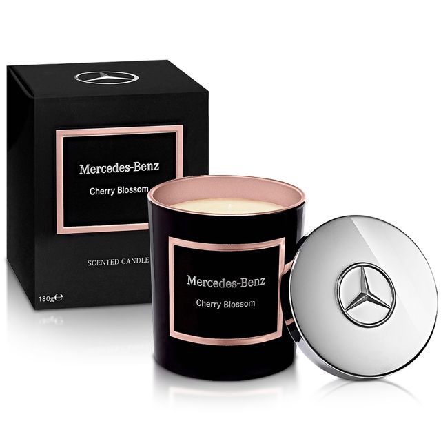 Mercedes Benz 賓士 【短效良品】  櫻花綻放頂級居家香氛工藝蠟燭(180g)