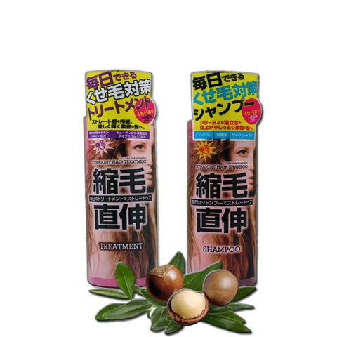 Manis 馬妮斯-日本捲毛對策髮品450ml/瓶x4(洗髮精x2+潤髮乳x2)