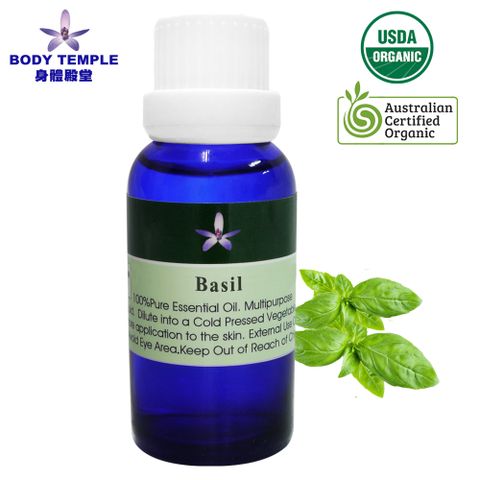 Body Temple 身體殿堂 100%有機羅勒(Basil)芳療精油30ml