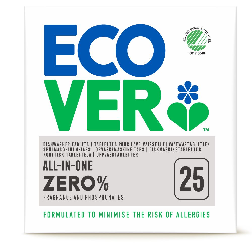 ECOVER 宜珂  無添加ZERO洗碗機專用洗碗錠 (25顆入/500g)