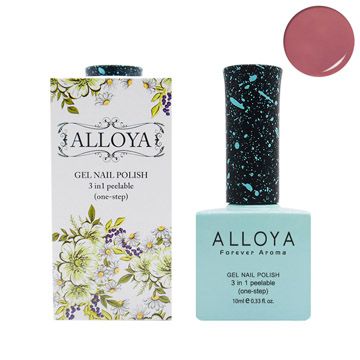 【英國ALLOYA愛若雅】藕紫風情 V054 一步光療指甲油膠 30秒快乾 輕鬆卸甲 可直接摳除