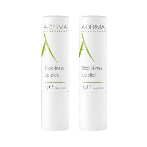 A-DERMA 艾芙美 【南紡購物中心】 Aderma 複方維他命護唇膏4g 特惠瓶 2入組