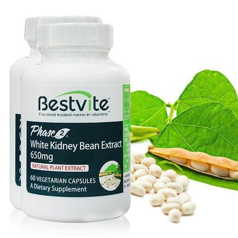 Bestvite 必賜力 PHASE 2專利型白腎豆膠囊2瓶組(60顆/瓶)