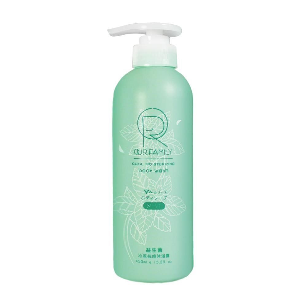 一家人 益生菌沁涼抗痘沐浴露450ml