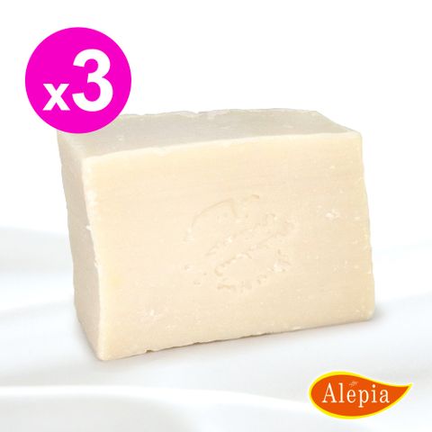 Alepia 【法國原裝進口 】手工鮮山羊奶橄欖皂(110g-130gx3)