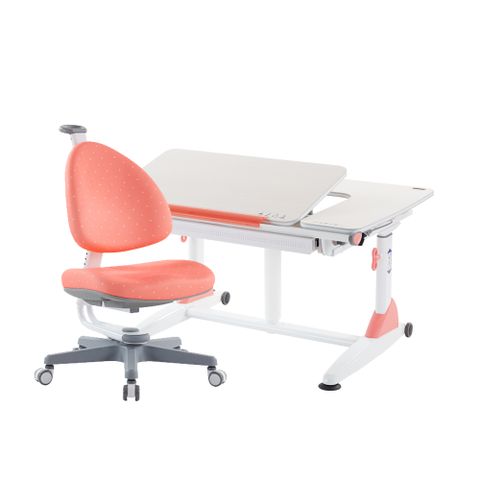 大將作 G6 Plus-XS 兒童成長桌椅組(BABO椅) 珊瑚紅