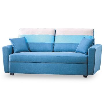 【時尚屋】[MT7]艾爾瑪三人座藍色儲物布沙發MT7-323-9免組裝/免運費/沙發