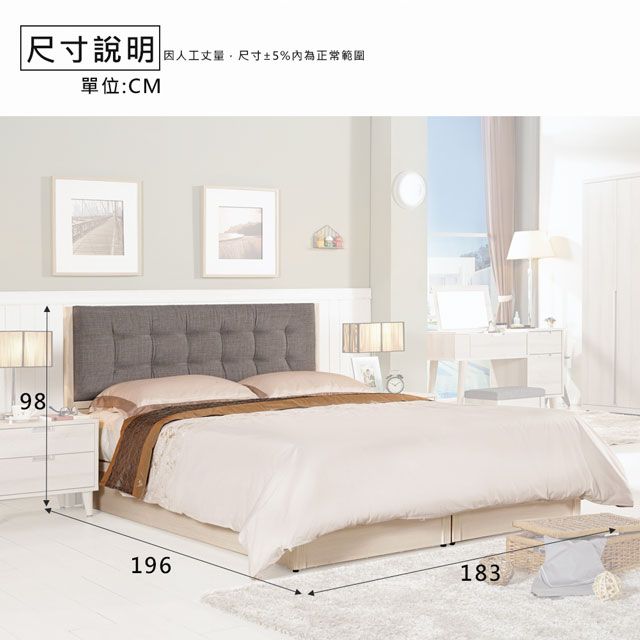 尺寸說明|因人工丈量尺寸±5%為正常範圍98單位:CM196183