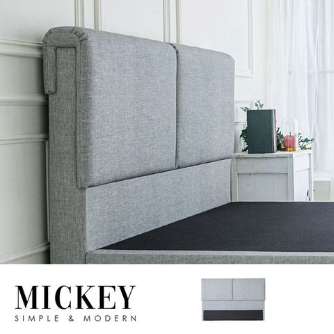 Obis 歐必斯 Mickey米奇單人3.5尺床頭片/貓抓皮(單人加大)