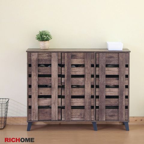 【RICHOME】亞松森三門透氣鞋櫃