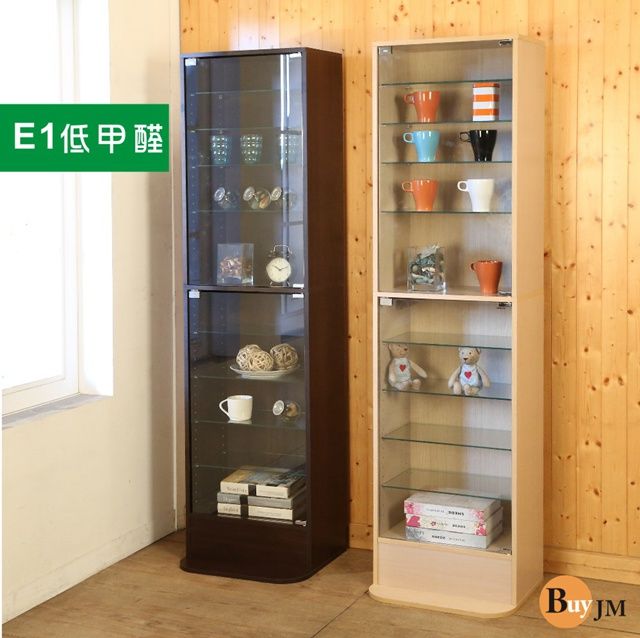 BuyJM 百嘉美 低甲醛強化玻璃隔板直立180cm置物櫃/公仔展示櫃
