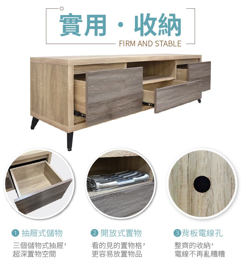 IHouse 愛屋家具 托比 雙色6尺電視櫃