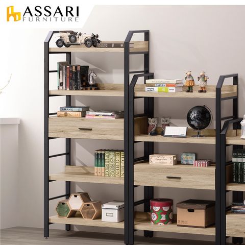 ASSARI -佐久間日式2x6尺中抽層架(寬60x深40x高180cm)