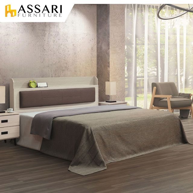 ASSARI -柯爾鋼刷貓抓皮床片床組(雙大6尺)