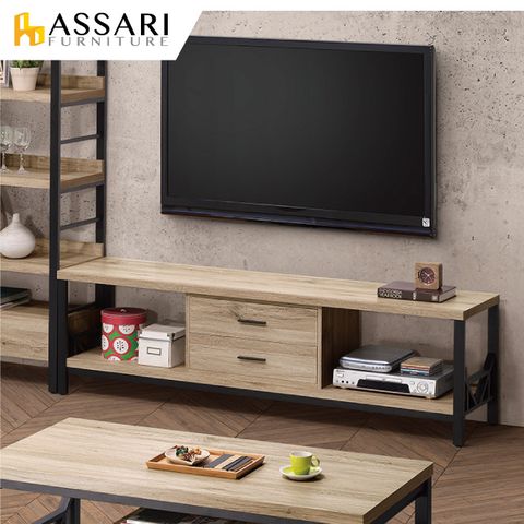 ASSARI -佐久間日式6尺電視櫃(寬180x深41x高53cm)