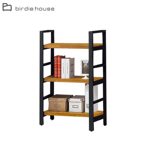 Birdie-德森工業風2.7尺工業風低書架/展示置物架