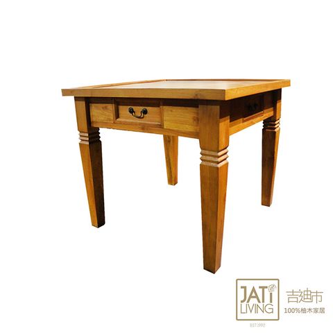 【吉迪市柚木家具】柚木方形設計麻將桌 休閒桌 桌子 餐桌 ETTA003A
