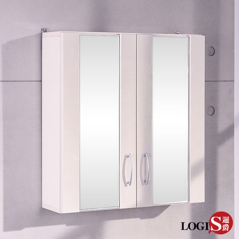 LOGIS 蘭朵鏡面雙門防水浴櫃 化妝櫃 吊櫃 櫥櫃 C1060-2G