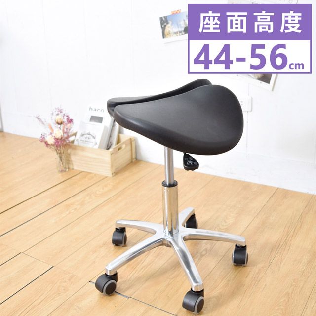 Cable 凱堡  人體工學曲面工作椅(高款)-高49-69cm 美容椅/吧檯椅/旋轉椅