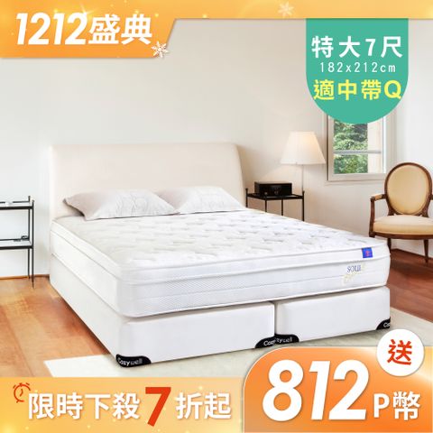 德泰 索歐系列 乳膠獨立筒 彈簧床墊 雙人加大加長
