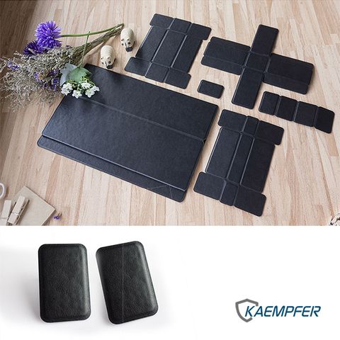 [Kaempfer] 魔法磁吸辦公＆生活收納組 ∼ PU皮革系列: 方形片(2pcs)