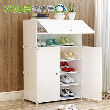 【YOLE悠樂居】隨心DIY百變組合櫃 (SHC-069) 6層3門鞋櫃