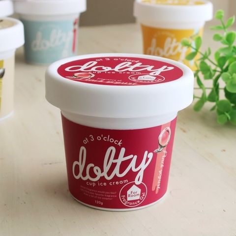 日本【Dolty】杯裝冰淇淋香氛凝膠-桃子優格