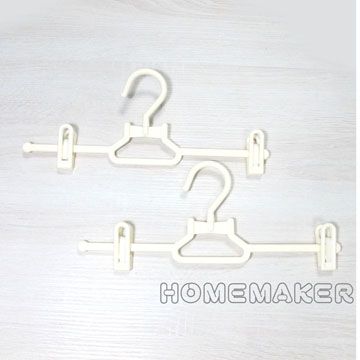 HOME [+幸福雜貨] 可調式衣架-白-6組入