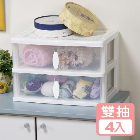 KEYWAY 聯府 《真心良品》綠野仙蹤2抽組合收納櫃(4入)