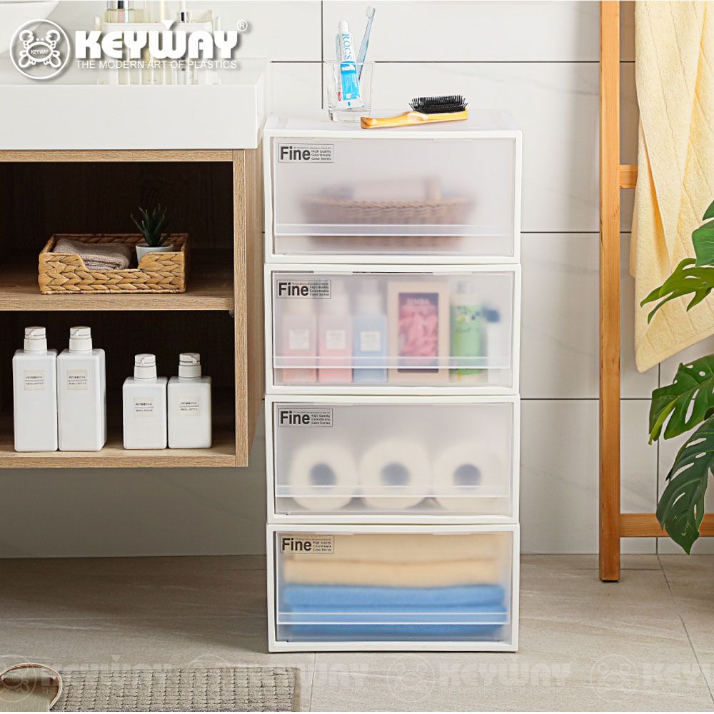KEYWAY 聯府 《真心良品》雪莉單抽式整理箱4入-面寬40公分