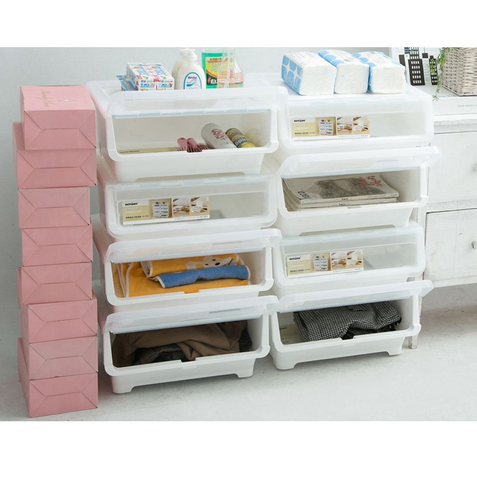 KEYWAY 聯府 雙開口直取式整理箱-21L(4入組)