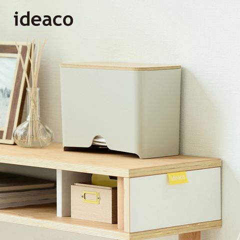 【日本 ideaco】原木蓋口罩收納抽取盒