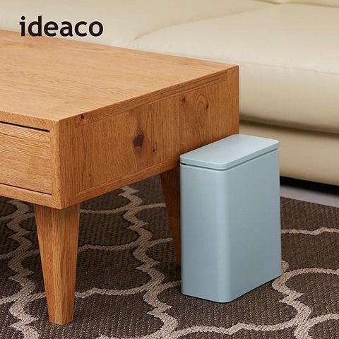 【日本 ideaco】防臭按壓式桌邊/落地垃圾桶-3L