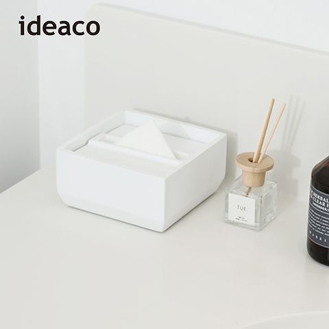 【日本 ideaco】方形下降式沉蓋磨石餐巾紙盒