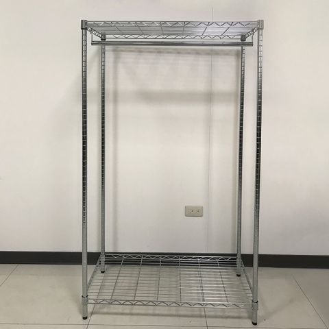 【我塑我形】90 x 45 x 150 cm 二層衣櫥鐵力士鍍鉻置物收納架