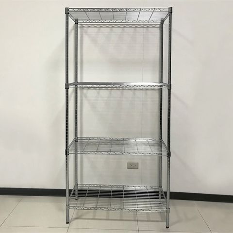 我塑我形 90 x 45 x 180 cm MIT耐重四層鐵力士衣櫥鍍鉻收納置物架