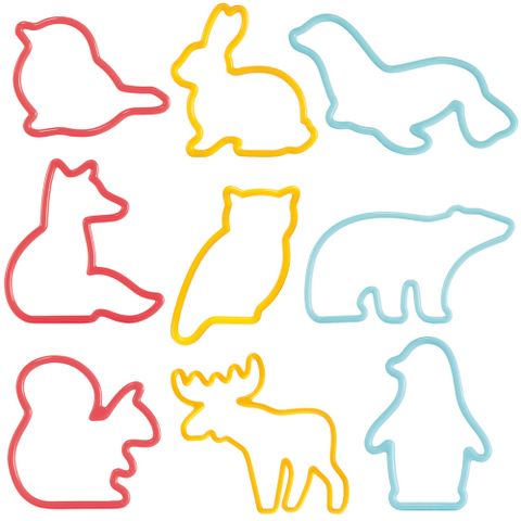 TESCOMA  餅乾模9件(可愛動物)
