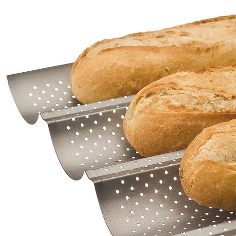 《IBILI》三槽不沾法國麵包烤盤 | 點心烤模