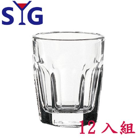 SYG 玻璃六角一口小果汁杯68cc-12入組