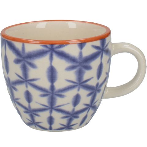 《CreativeTops》濃縮咖啡杯(藍雪花100ml) | 義式咖啡杯 午茶杯